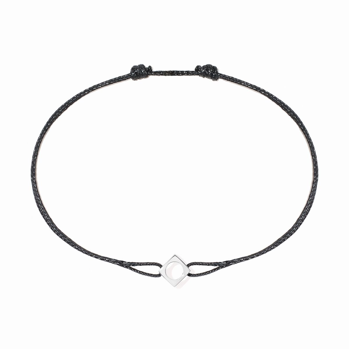 Bracelet sur cordon Le Pavé moyen modèle