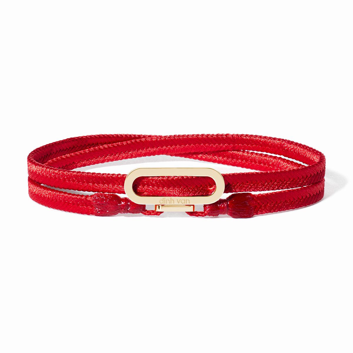 Bracelet tissé Maillon rouge 