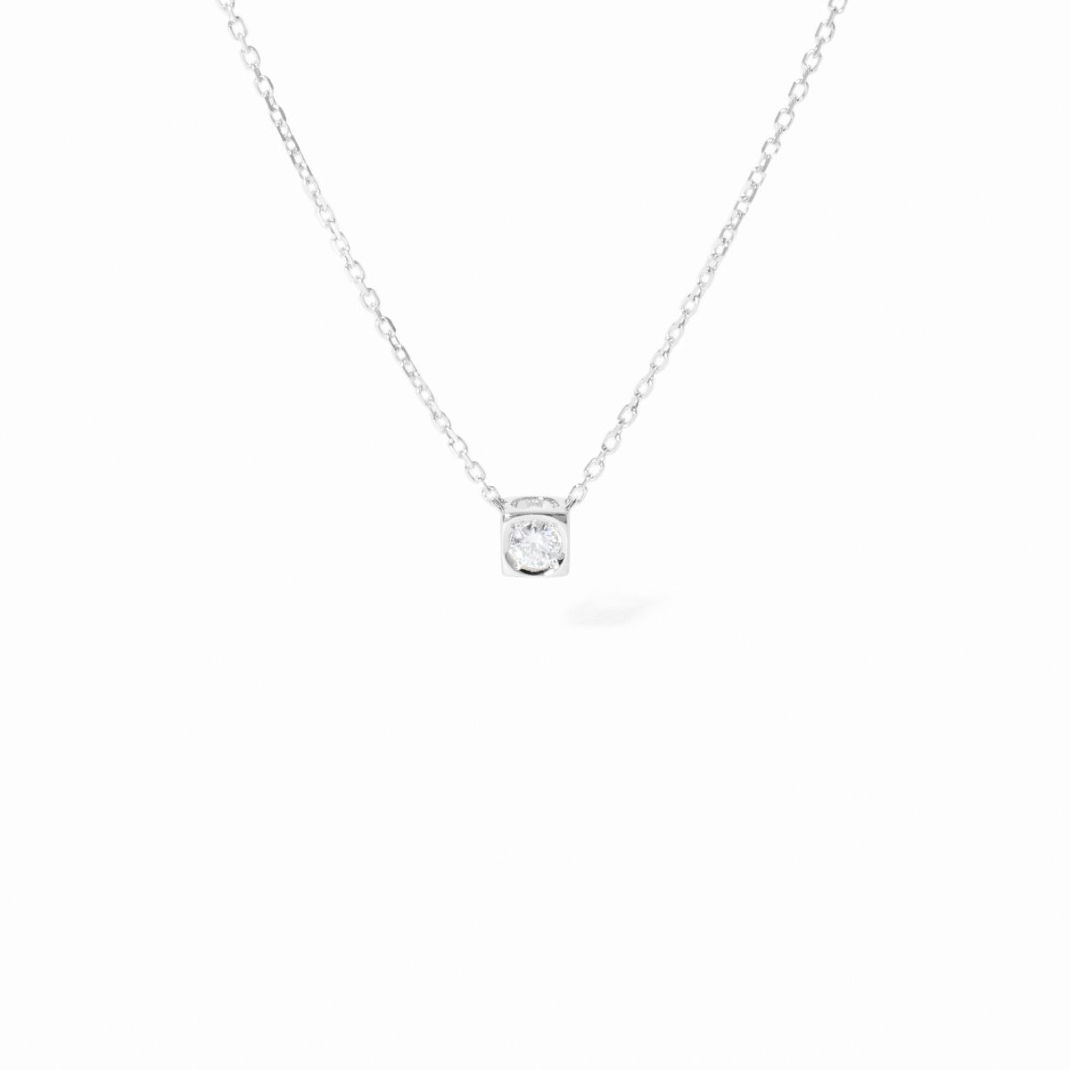 Collier Le Cube Diamant petit modèle