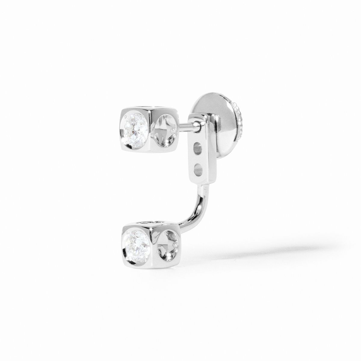 Mono boucle d’oreille Le Cube Diamant