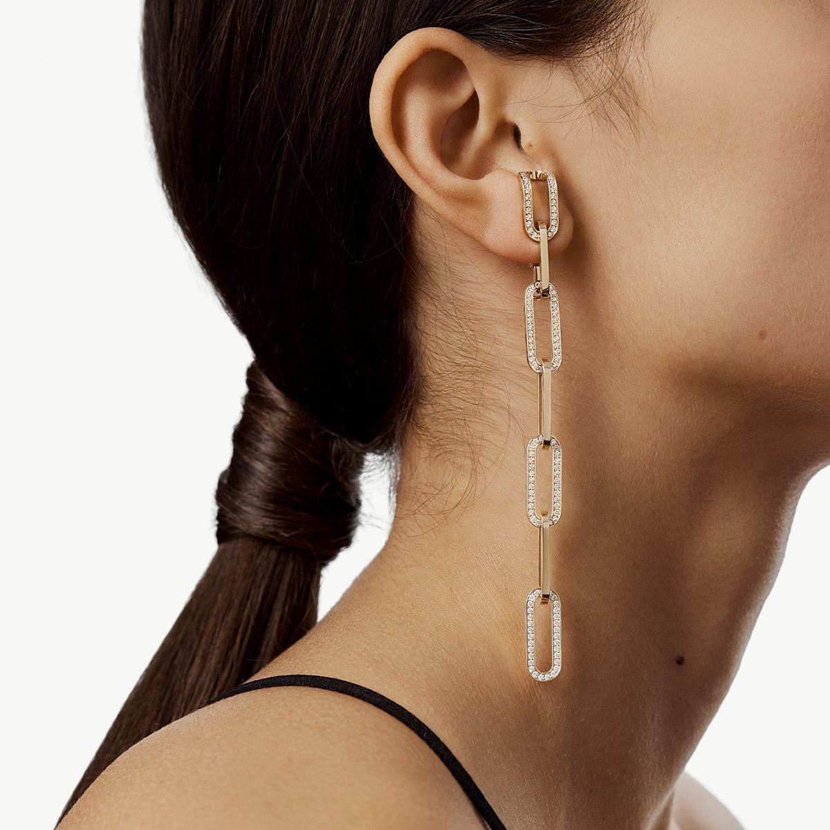 Mono boucle d'oreille Maillon