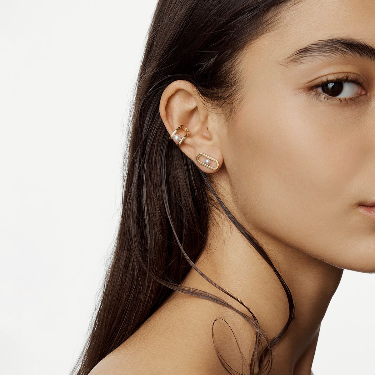 Bague d'oreille Maillon Perle