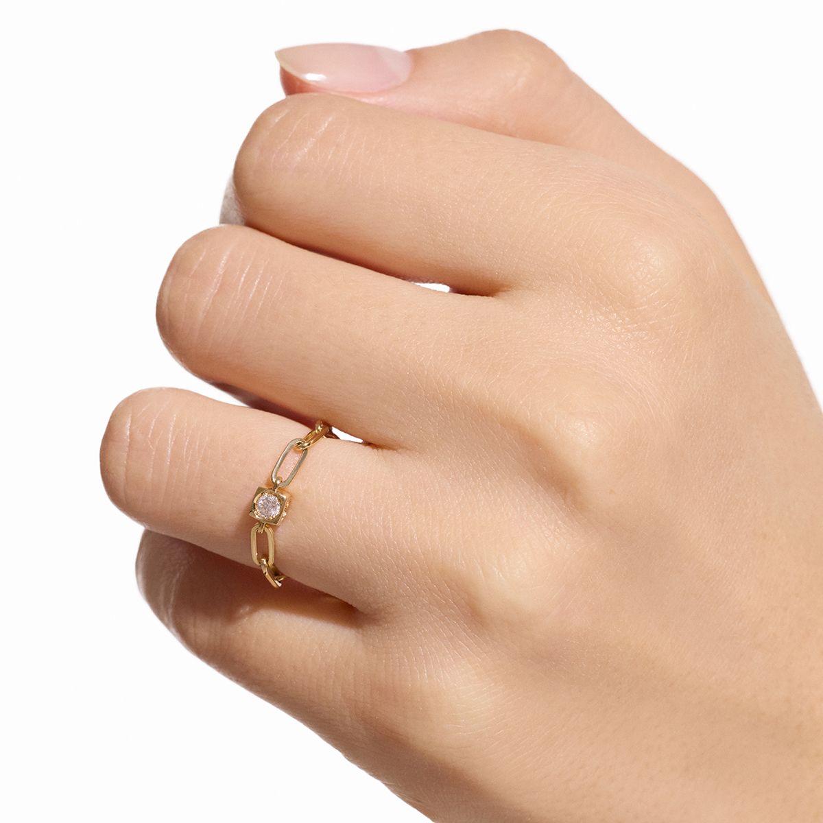 Bague chaîne Le Cube Diamant