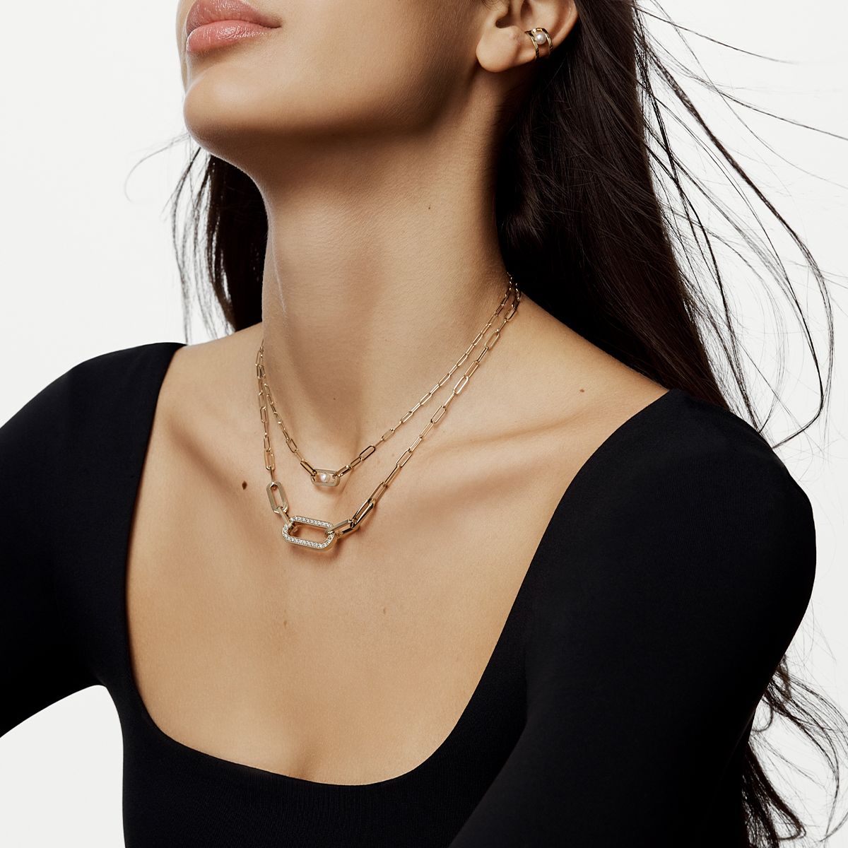 Collier Maillon Perle petit modèle
