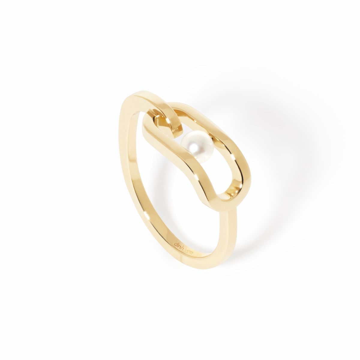 Bague Maillon Perle petit modèle