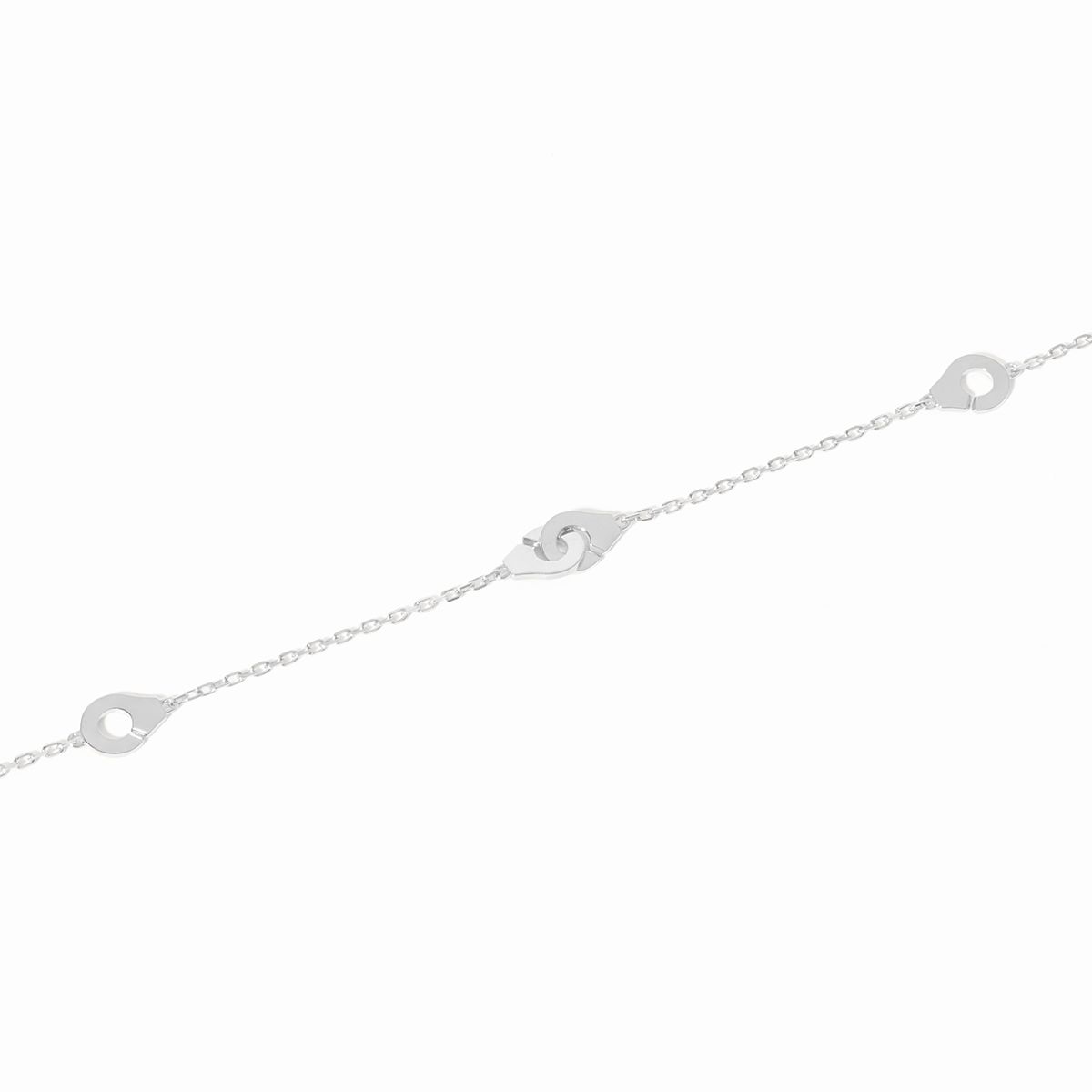Bracelet sur chaîne Menottes dinh van multi-motifs