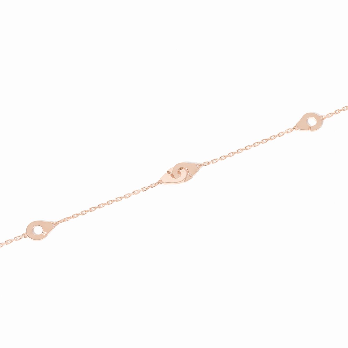 Bracelet sur chaîne Menottes dinh van multi-motifs