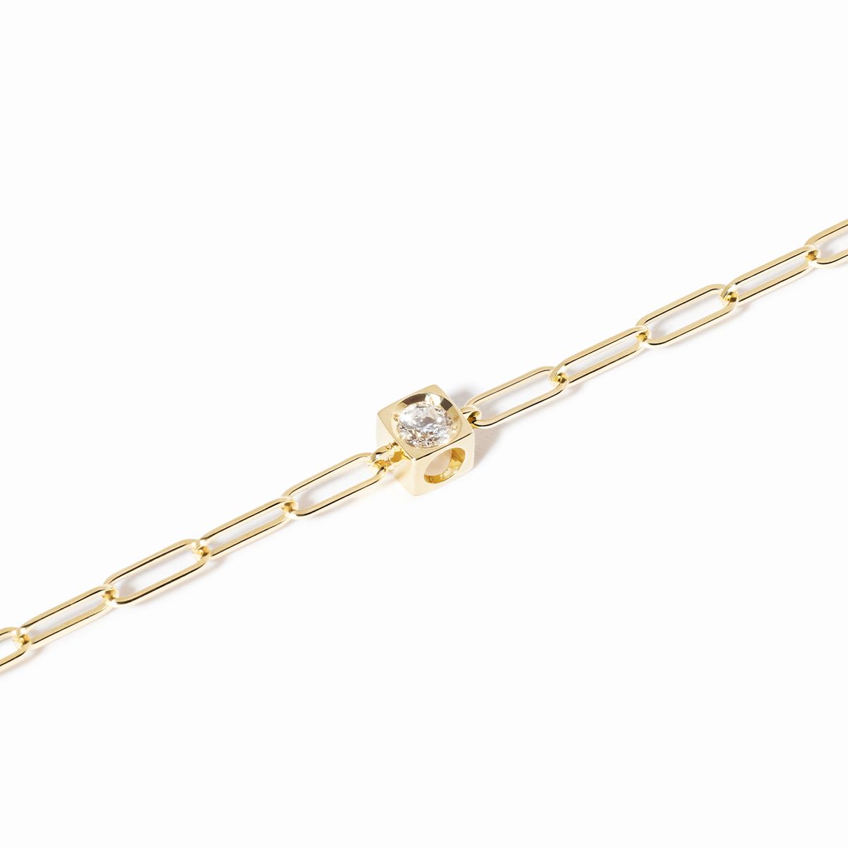 Bracelet sur chaîne Le Cube Diamant 