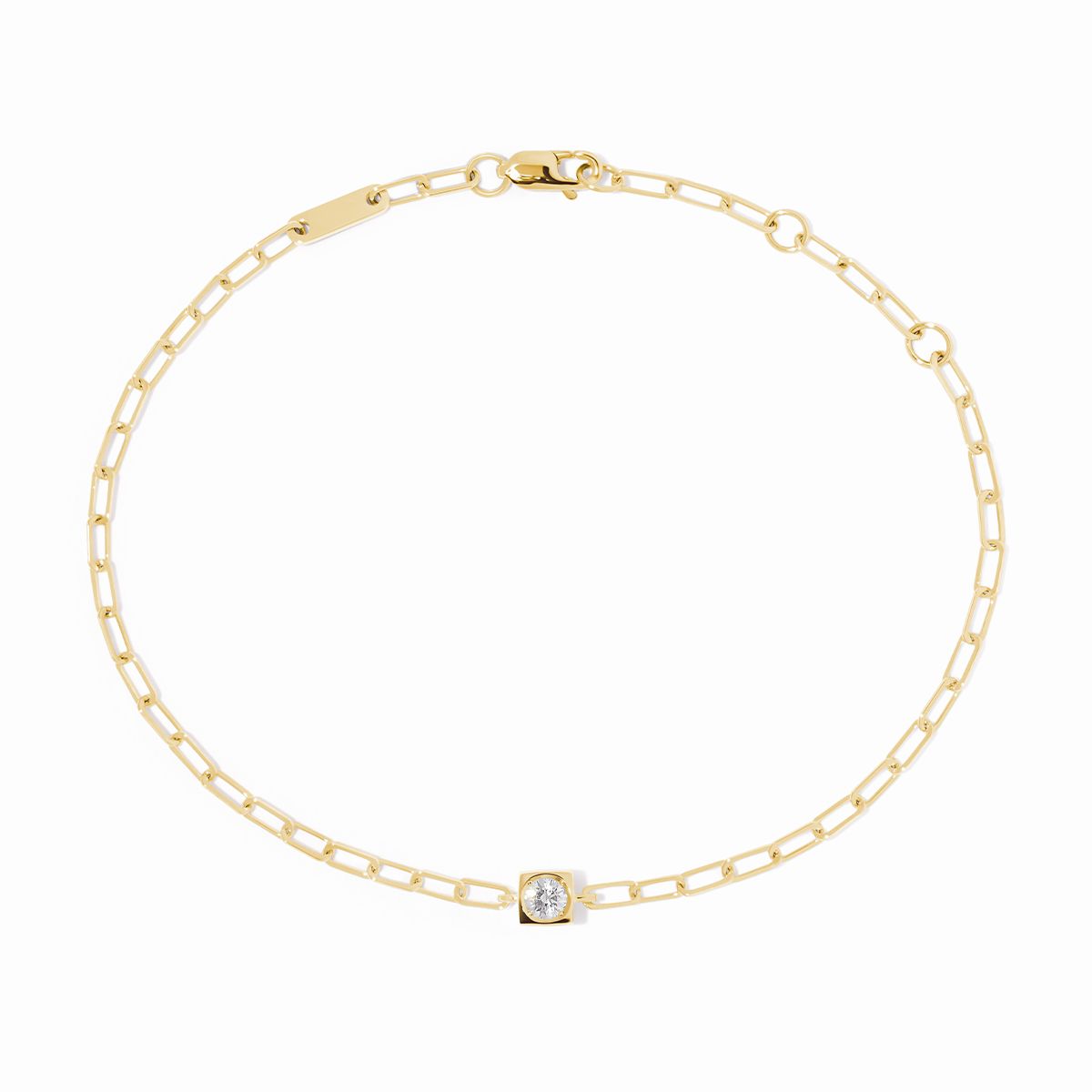 Bracelet sur chaîne Le Cube Diamant 