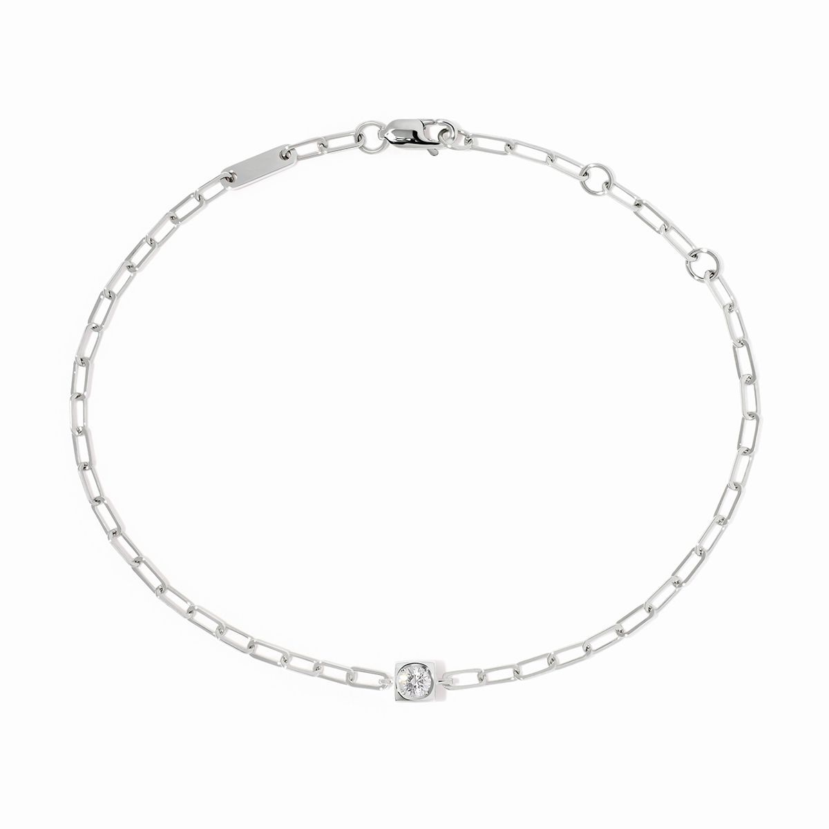 Bracelet sur chaîne Le Cube Diamant 