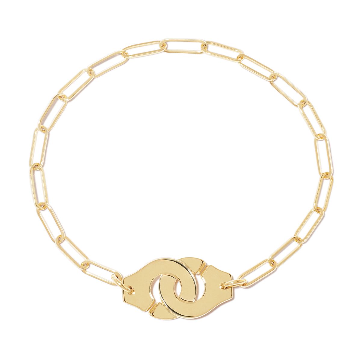 Bracelet sur chaîne Menottes dinh van moyen modèle - 18cm