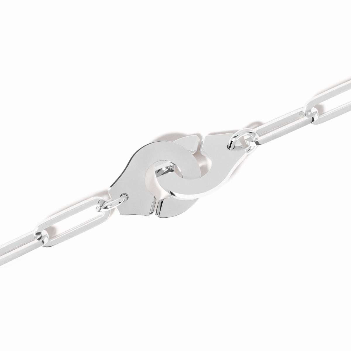 Bracelet sur chaîne Menottes dinh van grand modèle - 19 cm