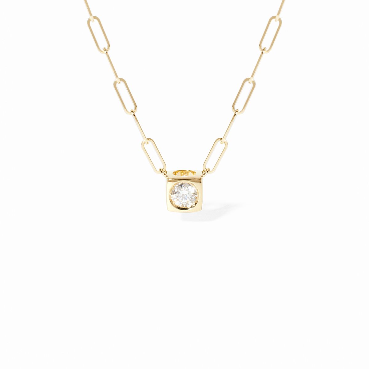 Collier Le Cube Diamant grand modèle