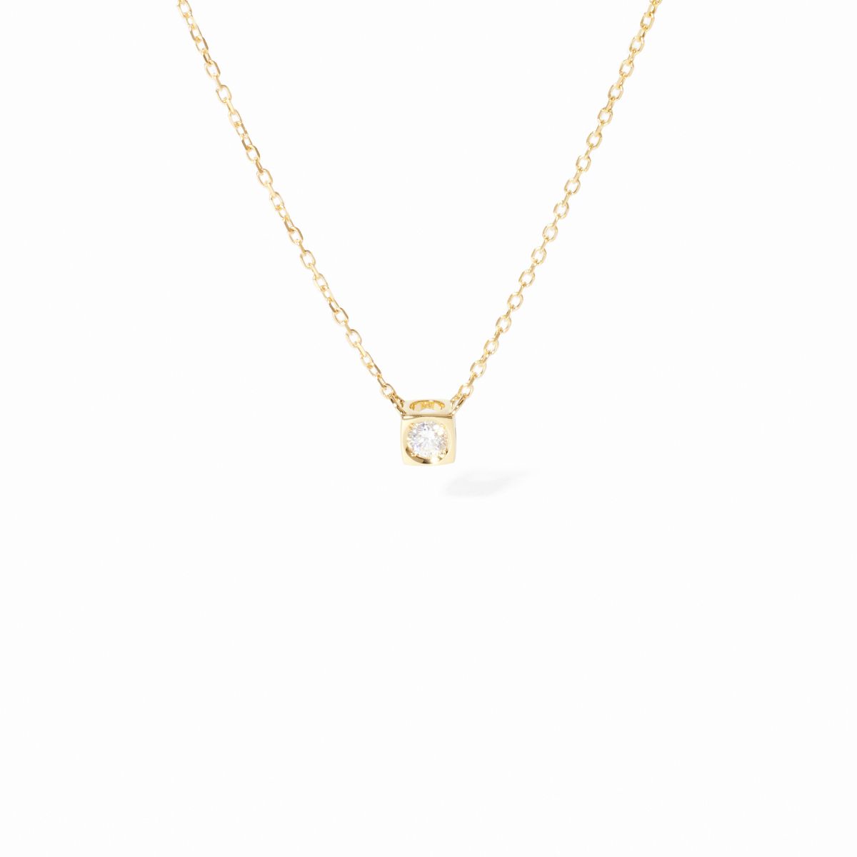 Collier Le Cube Diamant petit modèle