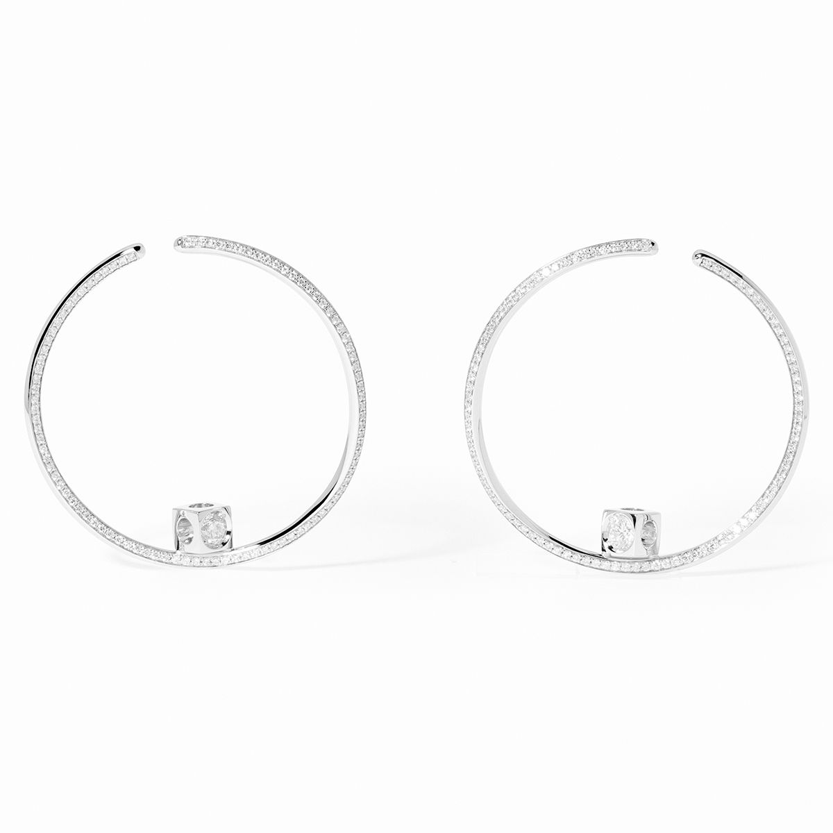 Le Cube Diamant large hoops