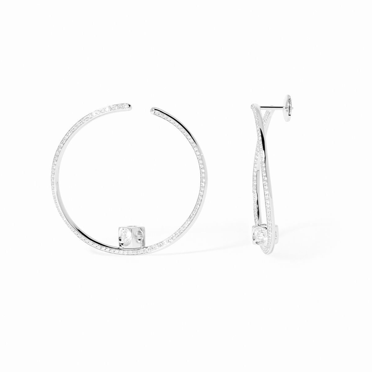 Le Cube Diamant large hoops