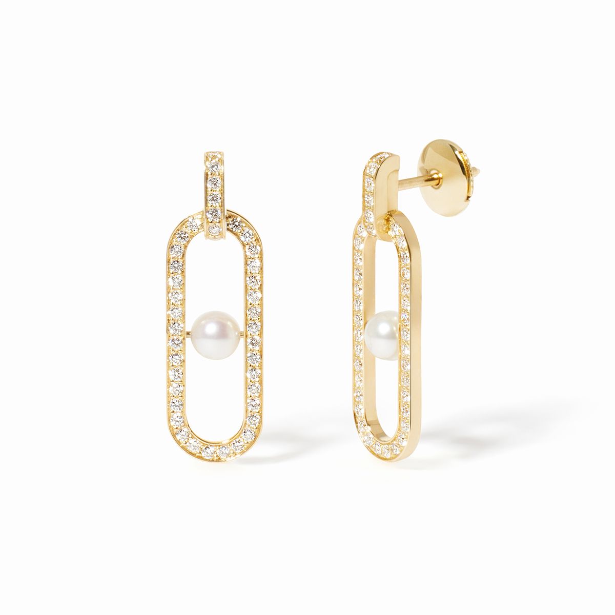 Maillon Perle earrings