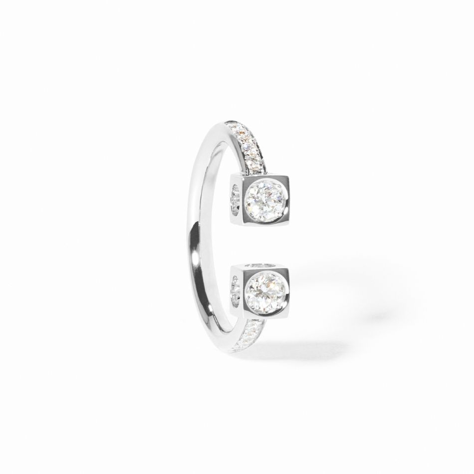 Bague Le Cube Diamant grand modèle