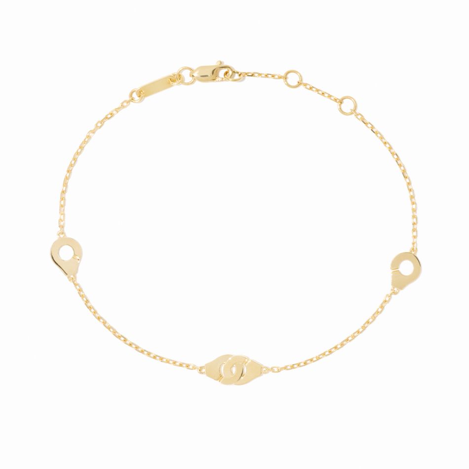 Bracelet sur chaîne Menottes dinh van multi-motifs