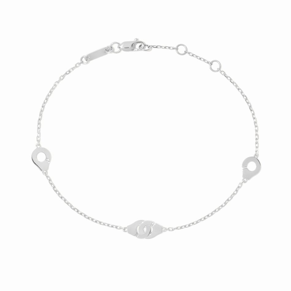 Bracelet sur chaîne Menottes dinh van multi-motifs