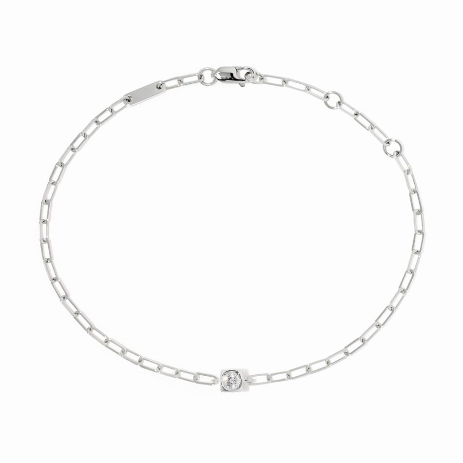 Bracelet sur chaîne Le Cube Diamant 