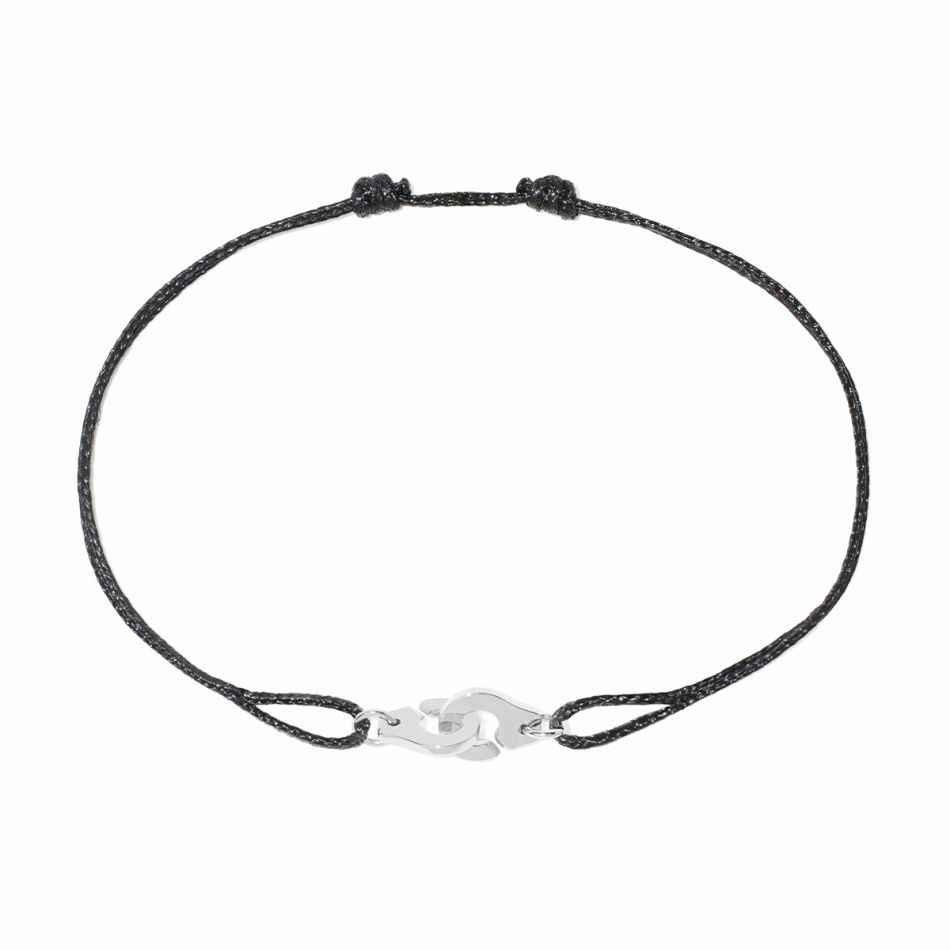 Bracelet sur cordon Menottes dinh van mini modèle