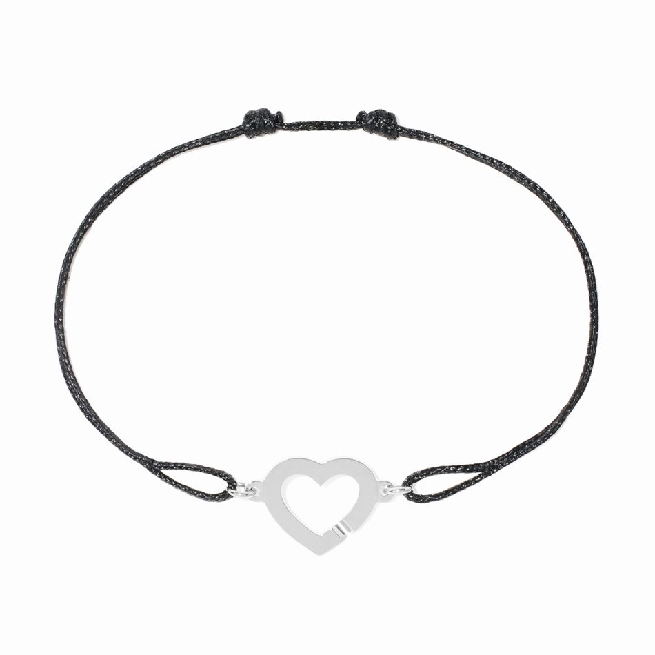 Bracelet sur cordon Cœur R12