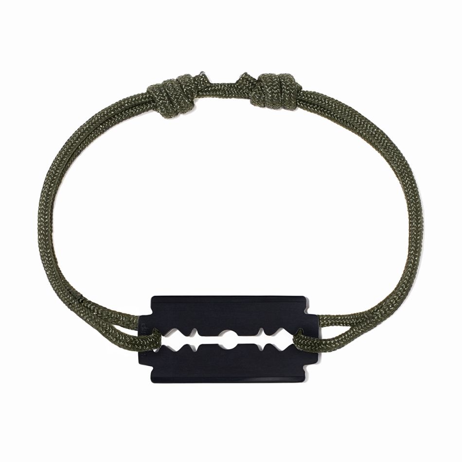 Bracelet sur cordon Lame de rasoir moyen modèle