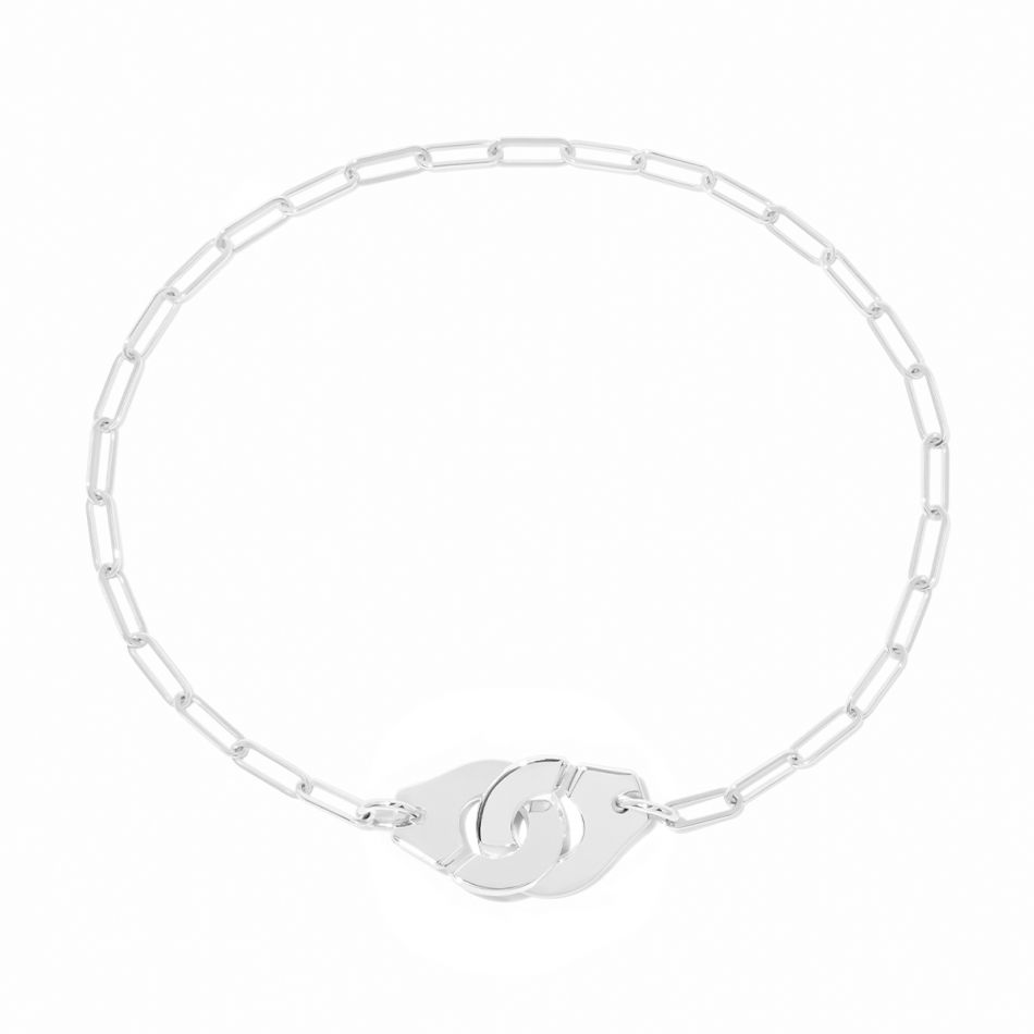Bracelet sur chaîne Menottes dinh van petit modèle