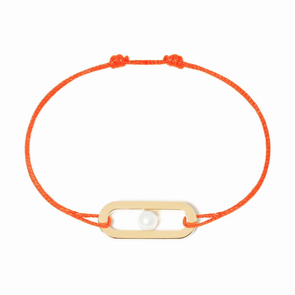 Bracelet cordon Maillon Perle