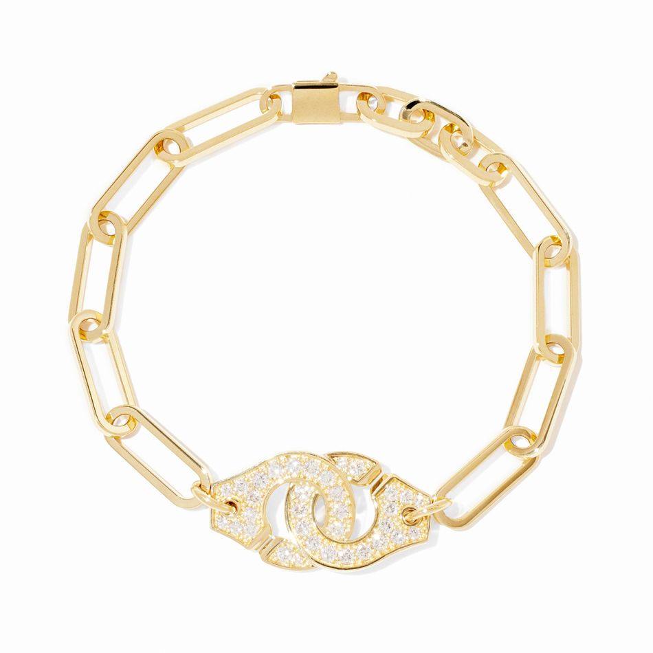 Menottes dinh van bracelet on chain R15