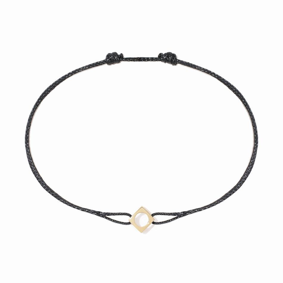 Bracelet sur cordon Le Pavé moyen modèle