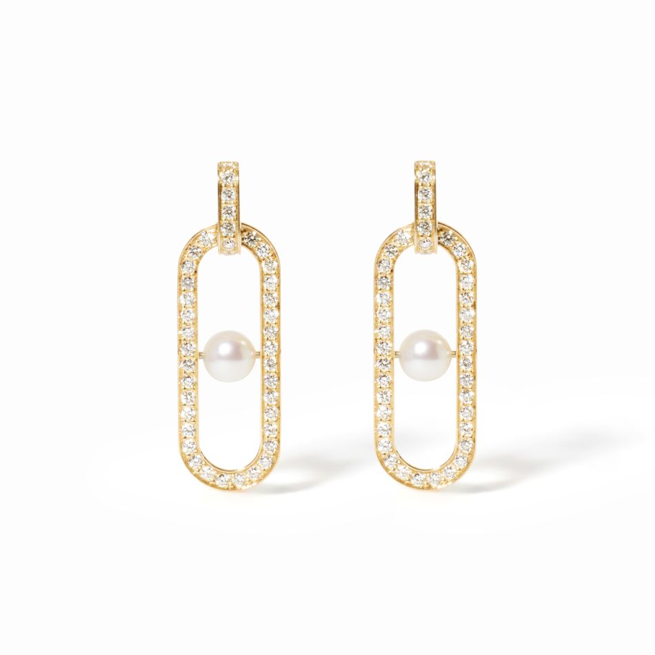 Maillon Perle earrings